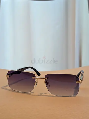 Rimless Gradient Lens Sunglasses - Lightweight Designer Style