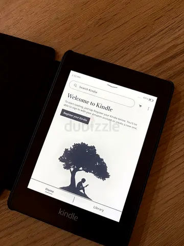 Amazon Kindle Paperwhite e-Reader - rarely used 10th generation with original leather case