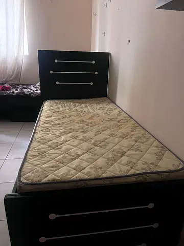 Bed without mattress