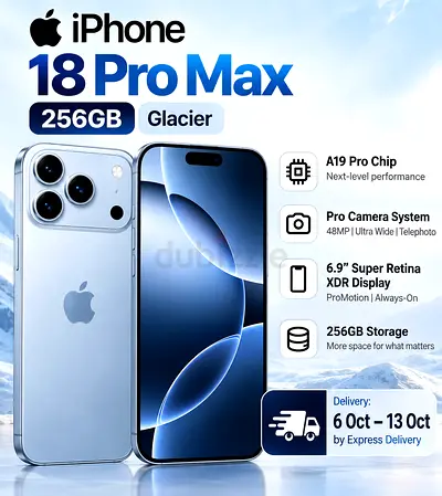 iPhone 18 Pro Max 256GB Glacier - Sealed/ Brand New