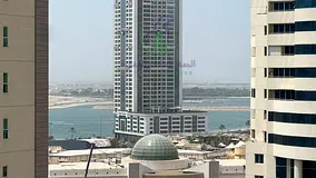 Two Bedroom Apartment for Annual Rent in Al Taawun Sharjah with Balcony Panoramic Views and Open Kit