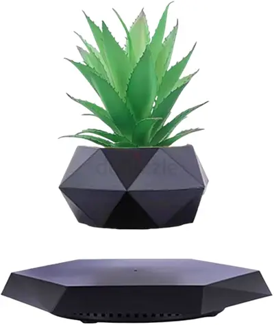Small Geometric Pot Artificial Succulent - Black Decorative Plant