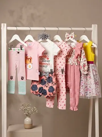 Second hand Baby girl set of 8 pcs (18-24)