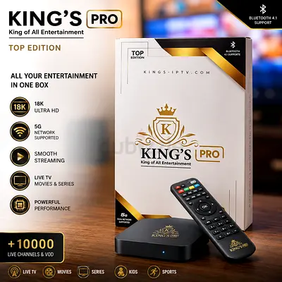 King's Pro Tv Box - Streaming Media Player with Remote (Like New)