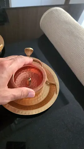 Copper oil lamp for meditation and cleansing the space, 4 pieces available. 15 cm diameter