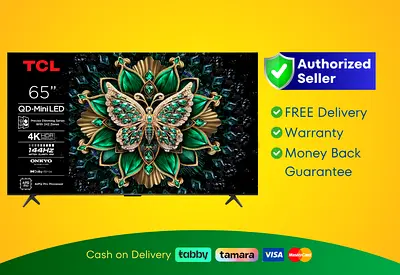 TCL 65 inch TV Android Smart QLED Mini LED - - Brand New |] Warranty | FREE Delivery | SHJ5666