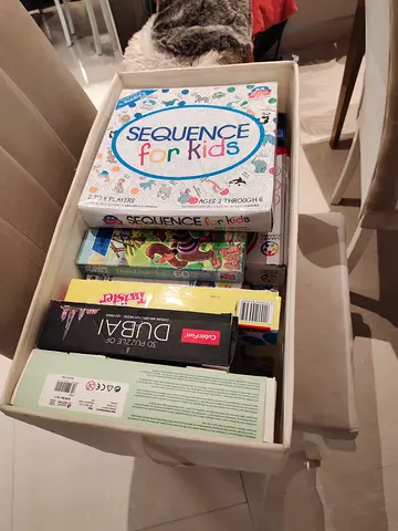 Box of assorted family board & card games - Sequence, Dubai, kids games