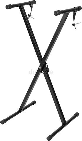 Adjustable X-Style Keyboard & Digital Piano Stand – Black
