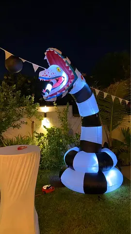 Large 9ft Inflatable LED Sandworm Decoration - Used for Party/Outdoor Events