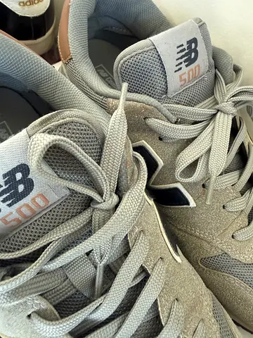 New Balance 500 grey men's sneakers, lightly used