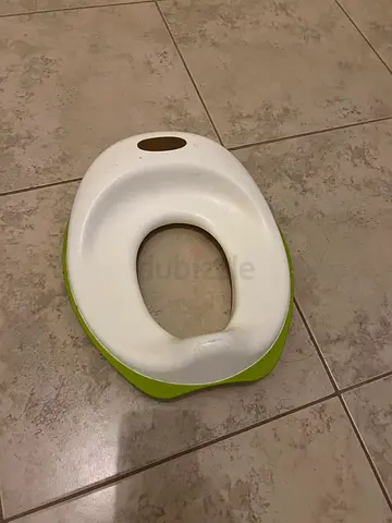 Child Potty Training Seat - Comfortable Toilet Trainer (Green/White)