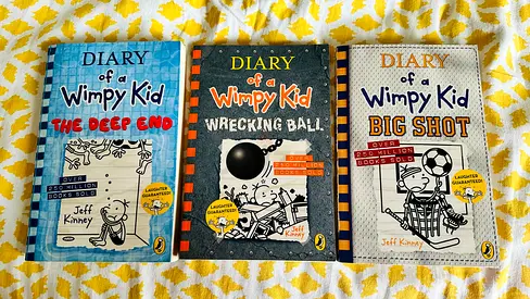 Diary of a Wimpy Kid collection 3 books — The Deep End, Wrecking Ball, Big Shot