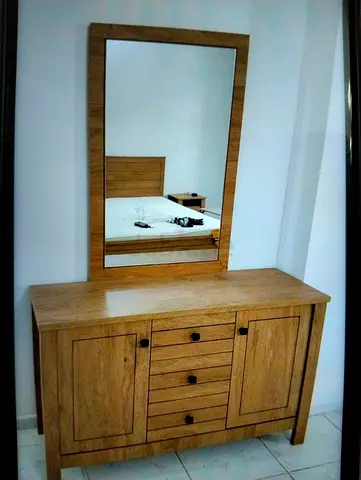 Wooden Dressing Table with Big mirror For sale - Like new
