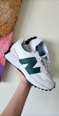 Nb New Balance 327 PERFECT ORIGINAL NEW AUTHENTIC WHITE CREAM GREEN BEIGE OAT CROC