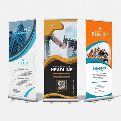 Portable Roll-up Banners – Retractable Exhibition Stands