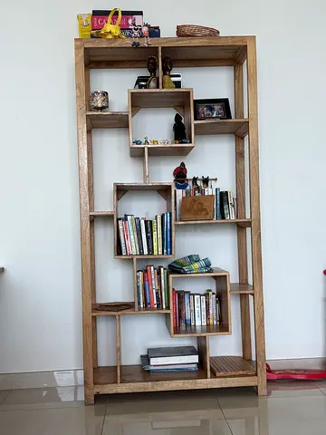 Solid wood book shelf