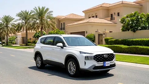 AED 1,144/m | 0 DP | Free 3 Months Warranty | Service History | 30D Return | HYUNDAI SANTA FE 2023