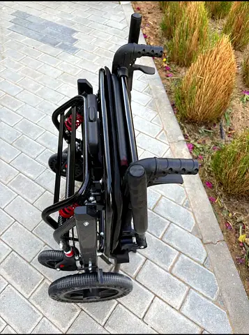 Compact foldable stroller for elderly - gently used, easy to carry