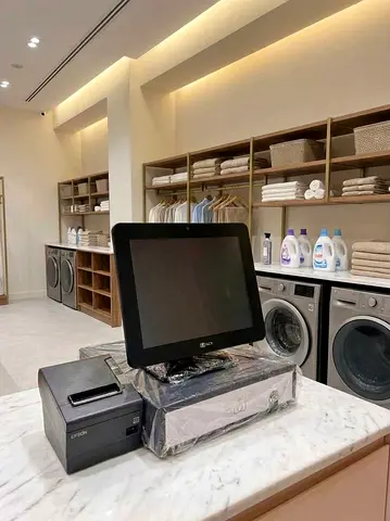 POS Touchscreen Terminal with Receipt Printer and cash box