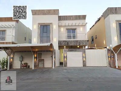 Modern-design villa for sale; includes water, electricity, and central air conditioning.
