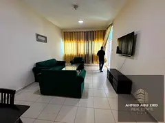 A distinctive 1BHK for annual rent in Ajman One Tower. master bedroom, 2 bathrooms, balcony, open vi