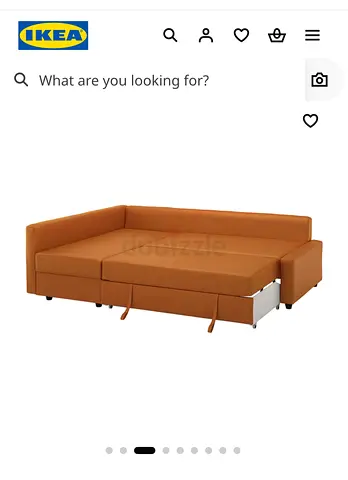 IKEA corner sofa bed (pull-out) FRIHETEN convertible with storage