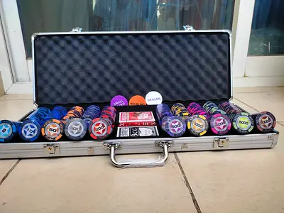 Premium Ceramic 500 pc Poker Set with silver box 🎁