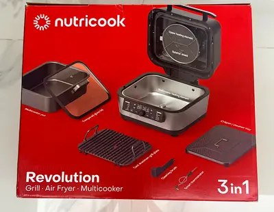 Nutricook Revolution 3 in 1 Grill - Air Fryer -Multicooker