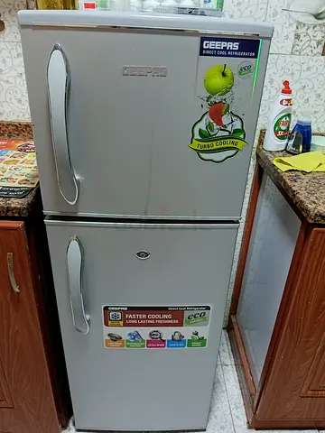 Geepas Double Door Direct Cool Refrigerator 9 months old