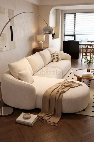 Brand New beige color 4 seater sofa with soft seater
