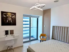 Fully furnished Room with balcony and sea view available