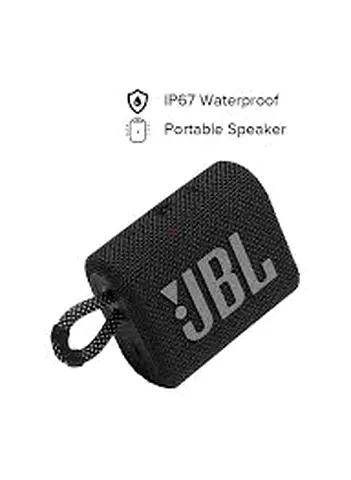 JBL Go 3 Portable Bluetooth Speaker – Waterproof – Black