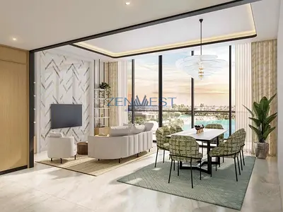 Waterfront Studio | Azizi Venice | Lagoon & Marina Views