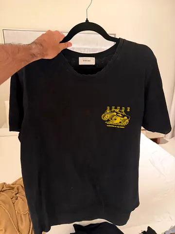 Rhude T shirt Black, Size S