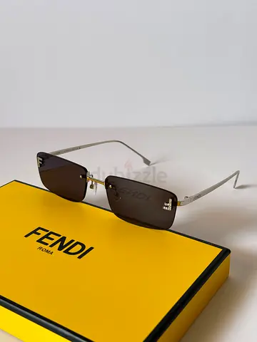 Fendi rimless sunglasses with gray lenses (authentic) - used