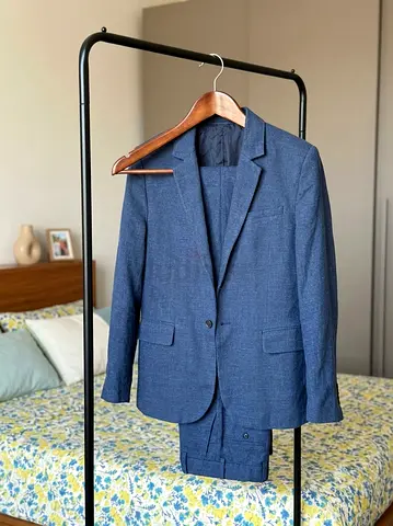 H&m Kids Navy Blue Two-Piece Suit - Good Condition, Size s for 10-11 years old boy
