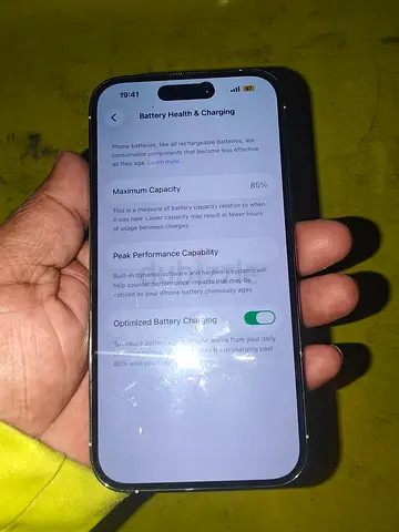 iPhone 14 pro 128gb with 85% Battery Health — Good Working Condition , mobile and cable available.