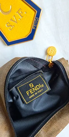 Bundle authentic Fendi pouches and bag charm key rings accessory original luxury