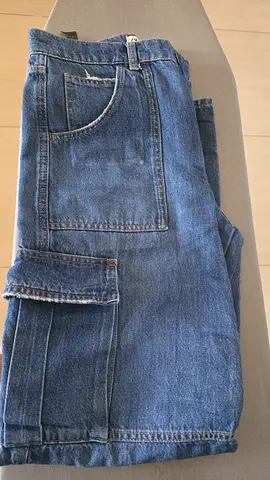 Zara Women's Dark Wash Denim Cargo Jeans (EUR 38 / US 6)