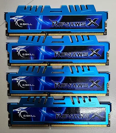 G.SKILL Ripjaws X Series 32GB (4×8GB) DDR3‑1600 CL9 Desktop RAM Memory Kit