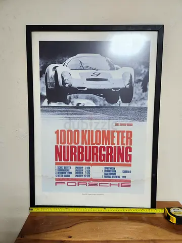Framed Porsche 1000km Nürburgring 1967 Victory Poster (Official License)