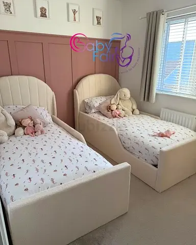 Brand New 90*200 twins single bed with shell couvrd Desaign