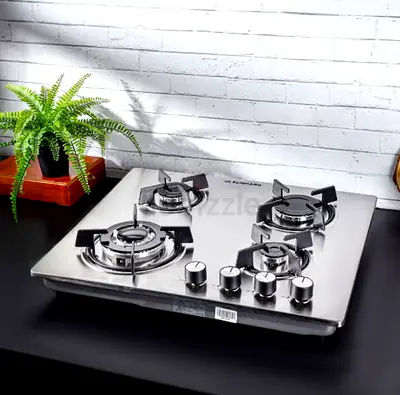 Olsenmark 4 Burner Gas Hob + 20.9 KG Gas Cylinder (Empty)