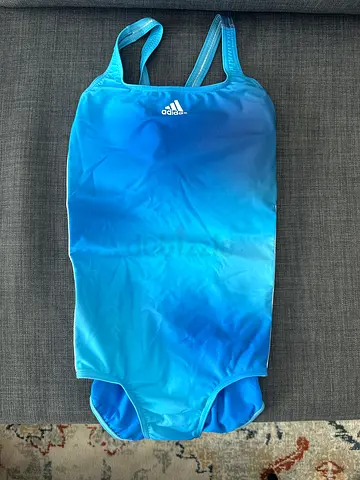 Adidas one-piece blue ombre swimsuit - size M