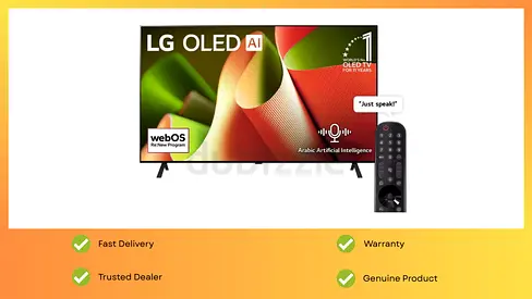 LG 77 Inch OLED B4 4K Smart TV AI Magic remote Dolby Vision webOS24 75 With 1 Year Warranty