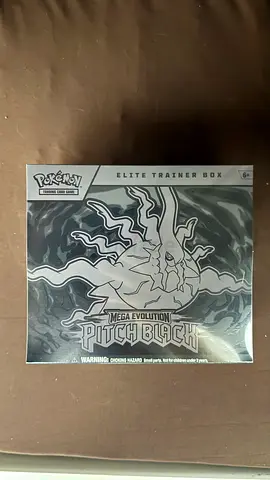Sealed Pokémon Elite Trainer Box — Mega Evolution Pitch Black (New)
