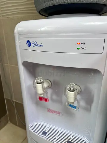 Hot and Cold Water Dispenser with Bottle - Good Working Condition