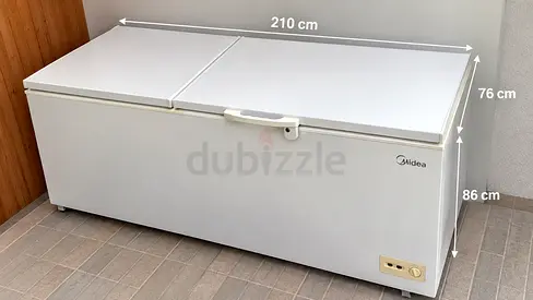 Large Midea Chest Freezer 210cm - Good Working Condition
