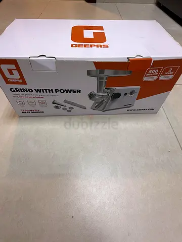 Geepas Electric Meat Grinder - New in Box, 1200W Approx