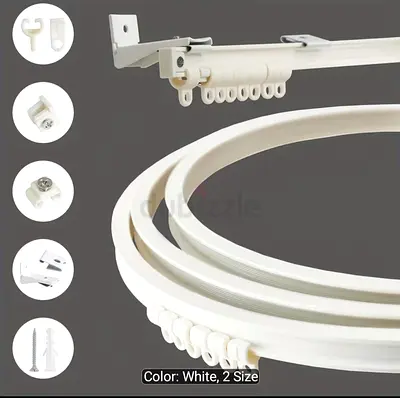 Curtain track (Flexible and bendable)